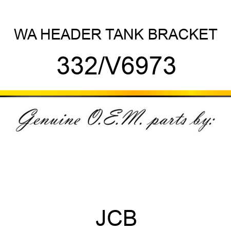 WA HEADER TANK BRACKET 332/V6973