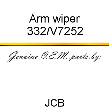 Arm, wiper 332/V7252