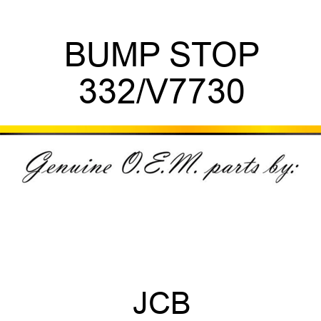 BUMP STOP 332/V7730