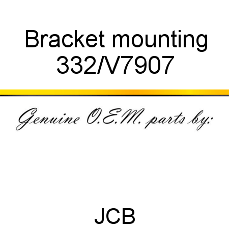 Bracket, mounting 332/V7907