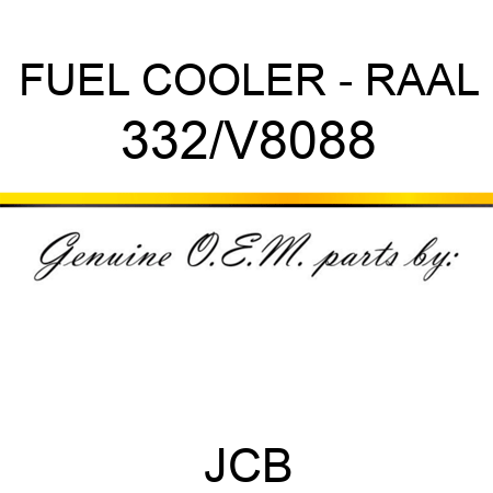 FUEL COOLER - RAAL 332/V8088