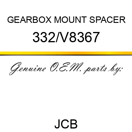 GEARBOX MOUNT SPACER 332/V8367