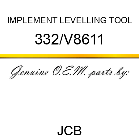 IMPLEMENT LEVELLING TOOL 332/V8611