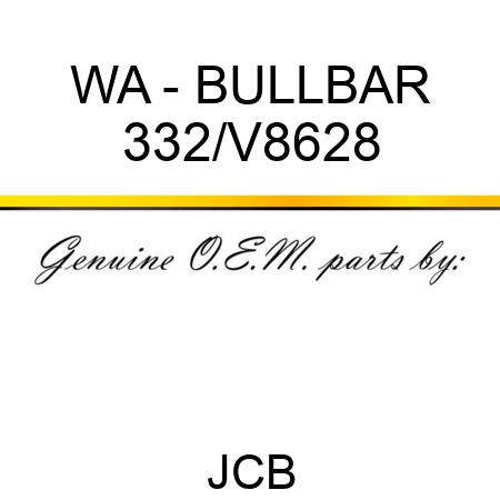 WA - BULLBAR 332/V8628