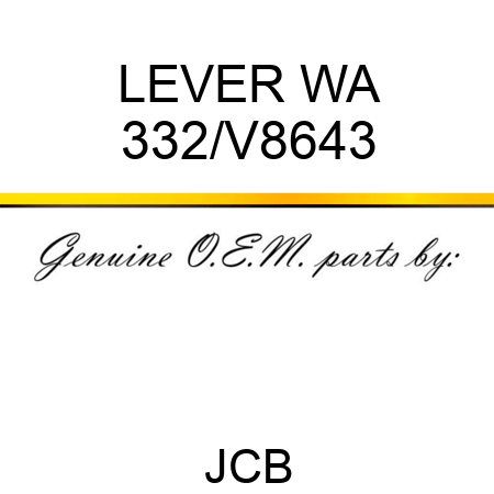 LEVER WA 332/V8643