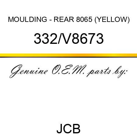 MOULDING - REAR 8065 (YELLOW) 332/V8673