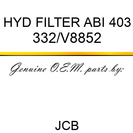 HYD FILTER ABI 403 332/V8852