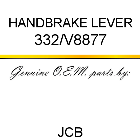 HANDBRAKE LEVER 332/V8877