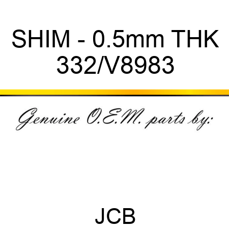 SHIM - 0.5mm THK 332/V8983