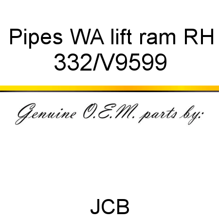 Pipes, WA, lift ram RH 332/V9599