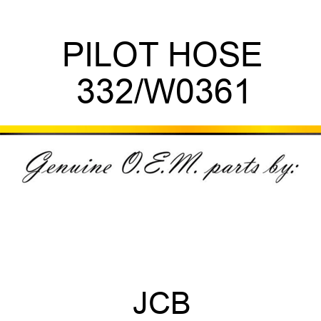 PILOT HOSE 332/W0361