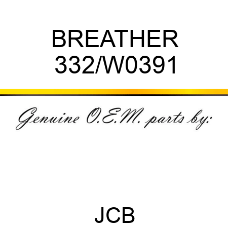 BREATHER 332/W0391