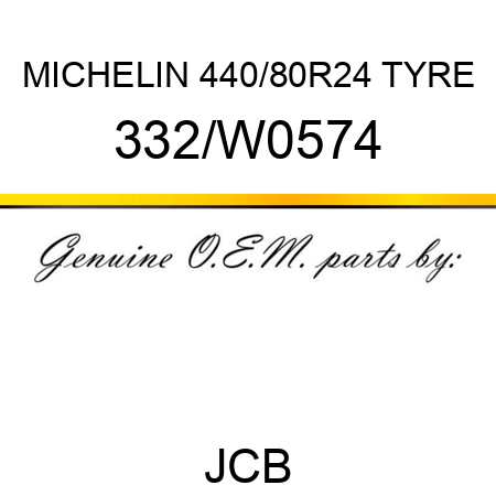 MICHELIN 440/80R24 TYRE 332/W0574