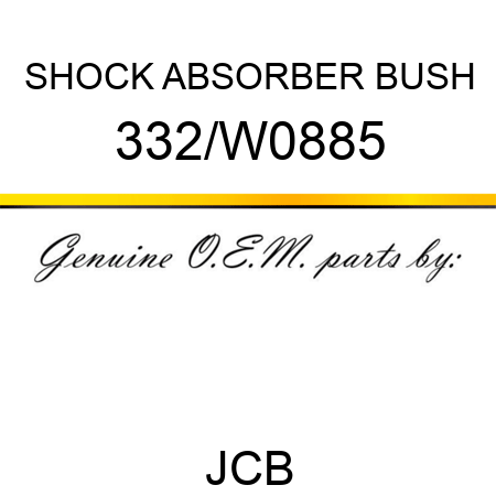 SHOCK ABSORBER BUSH 332/W0885