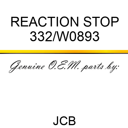 REACTION STOP 332/W0893