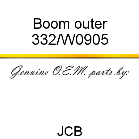 Boom, outer 332/W0905