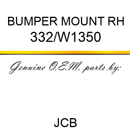 BUMPER MOUNT RH 332/W1350