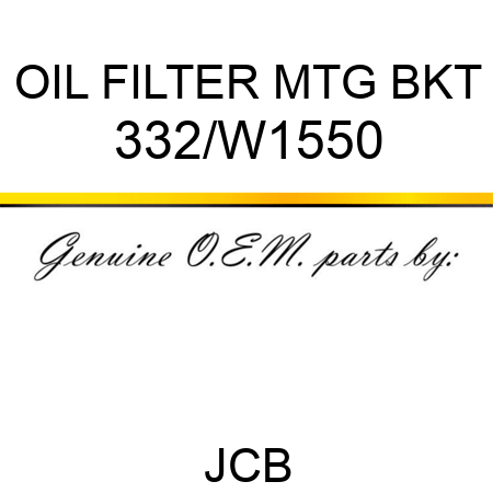 OIL FILTER MTG BKT 332/W1550