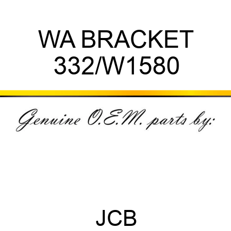 WA BRACKET 332/W1580