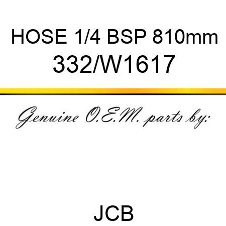 HOSE 1/4 BSP 810mm 332/W1617