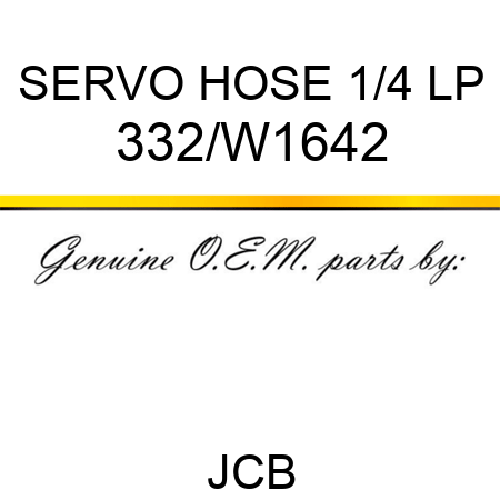 SERVO HOSE 1/4 LP 332/W1642