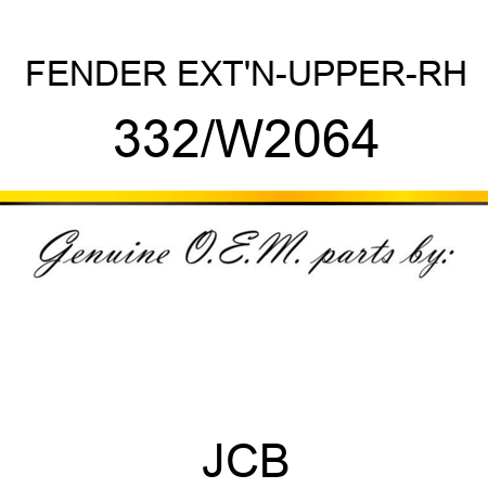 FENDER EXT'N-UPPER-RH 332/W2064