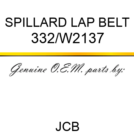 SPILLARD LAP BELT 332/W2137