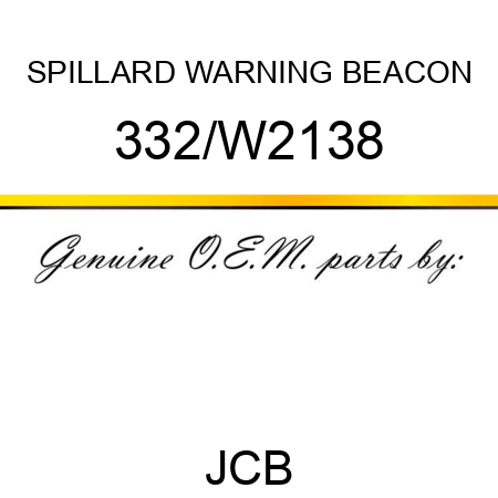 SPILLARD WARNING BEACON 332/W2138