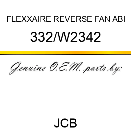 FLEXXAIRE REVERSE FAN ABI 332/W2342