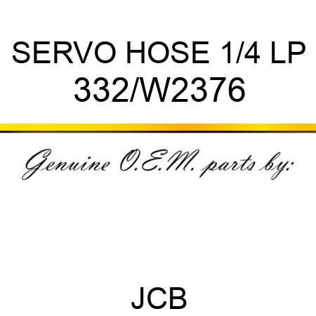 SERVO HOSE 1/4 LP 332/W2376