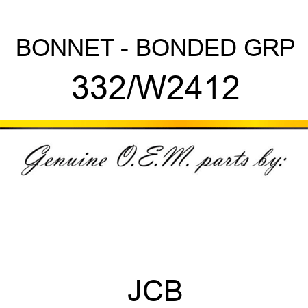 BONNET - BONDED GRP 332/W2412