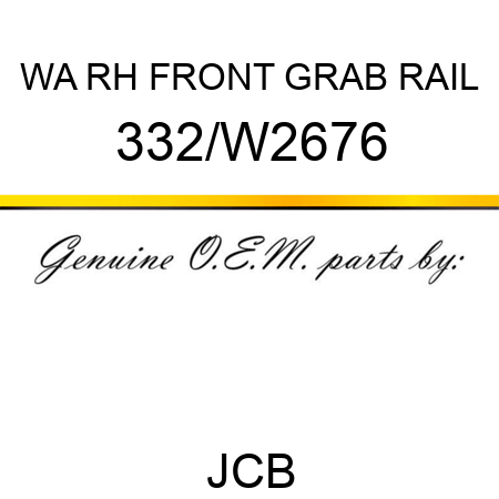 WA RH FRONT GRAB RAIL 332/W2676