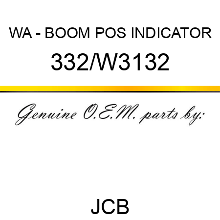 WA - BOOM POS INDICATOR 332/W3132