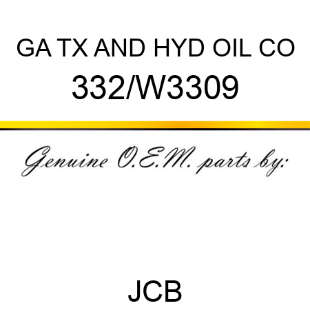 GA TX AND HYD OIL CO 332/W3309