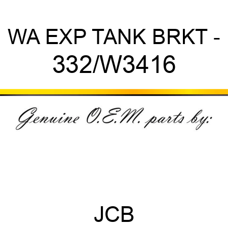 WA EXP TANK BRKT - 332/W3416