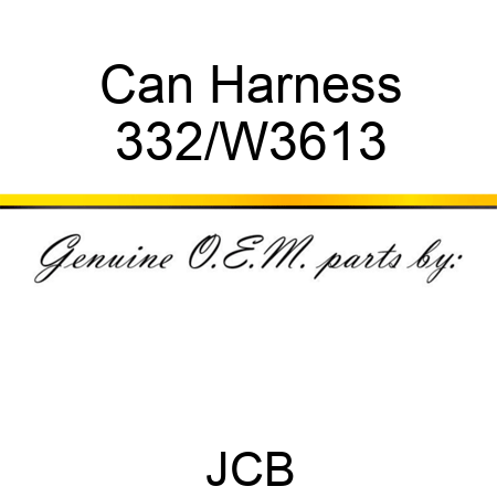 Can Harness 332/W3613