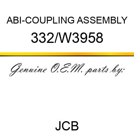 ABI-COUPLING ASSEMBLY 332/W3958
