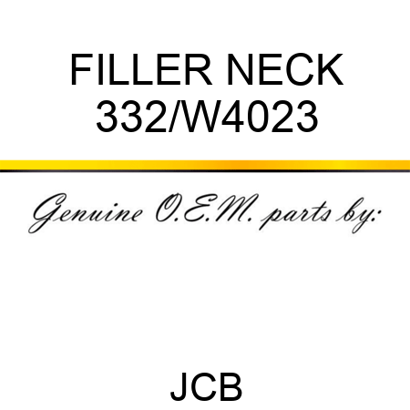 FILLER NECK 332/W4023