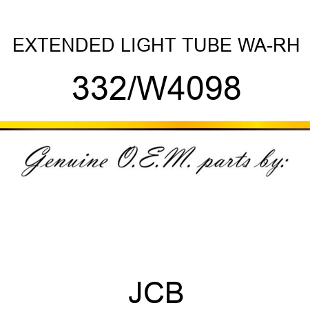 EXTENDED LIGHT TUBE WA-RH 332/W4098