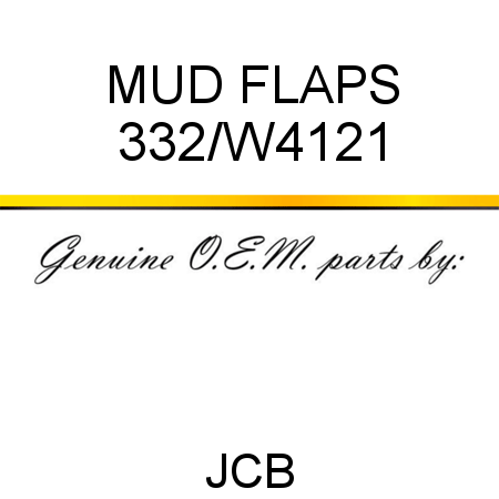 MUD FLAPS 332/W4121