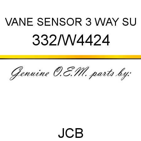 VANE SENSOR 3 WAY SU 332/W4424