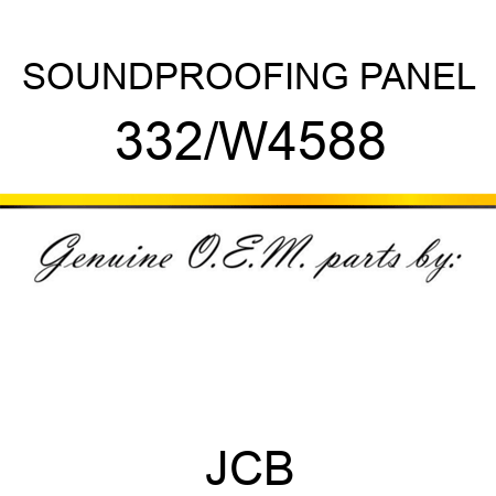 SOUNDPROOFING PANEL 332/W4588