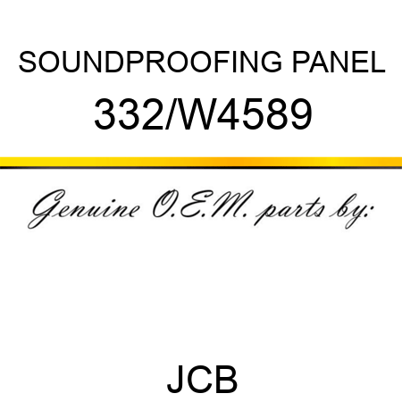 SOUNDPROOFING PANEL 332/W4589