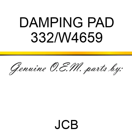 DAMPING PAD 332/W4659