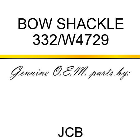 BOW SHACKLE 332/W4729