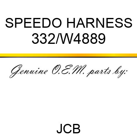 SPEEDO HARNESS 332/W4889