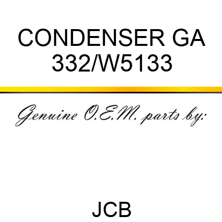 CONDENSER GA 332/W5133