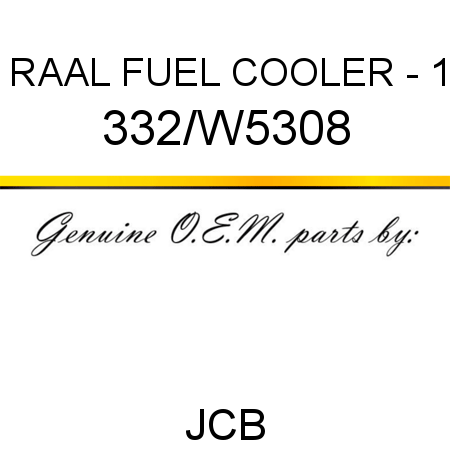 RAAL FUEL COOLER - 1 332/W5308