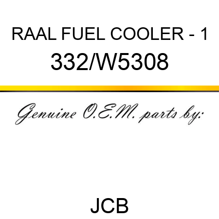 RAAL FUEL COOLER - 1 332/W5308