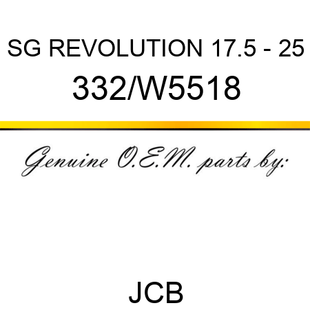 SG REVOLUTION 17.5 - 25 332/W5518